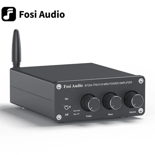 Fosi Audio BT20A 100W Bluetooth HiFi Stereo Power Amplifier