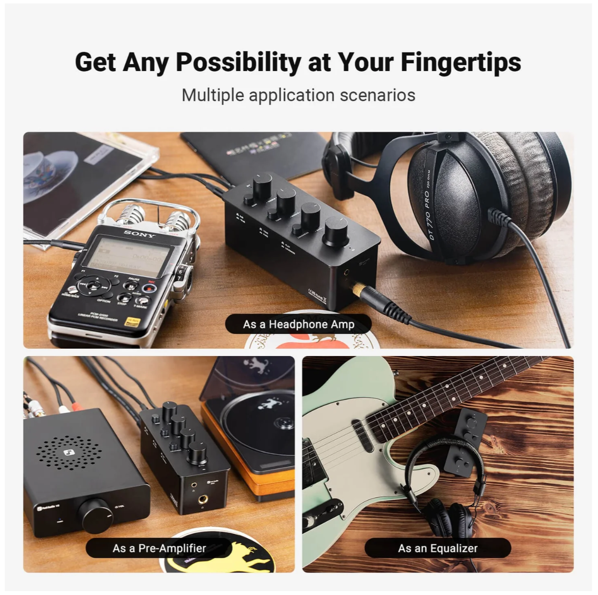 Fosi Audio SK01 Headphone Amplifier Equalizer