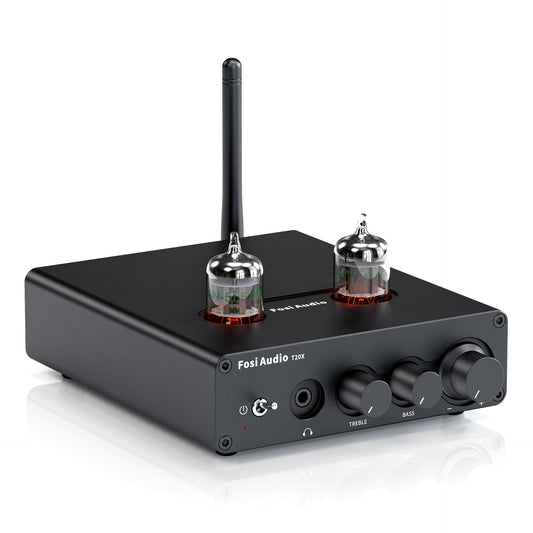 Fosi Audio T20X Bluetooth 5.0 Tube Amplifier Headphone Amp Stereo Audio Receiver