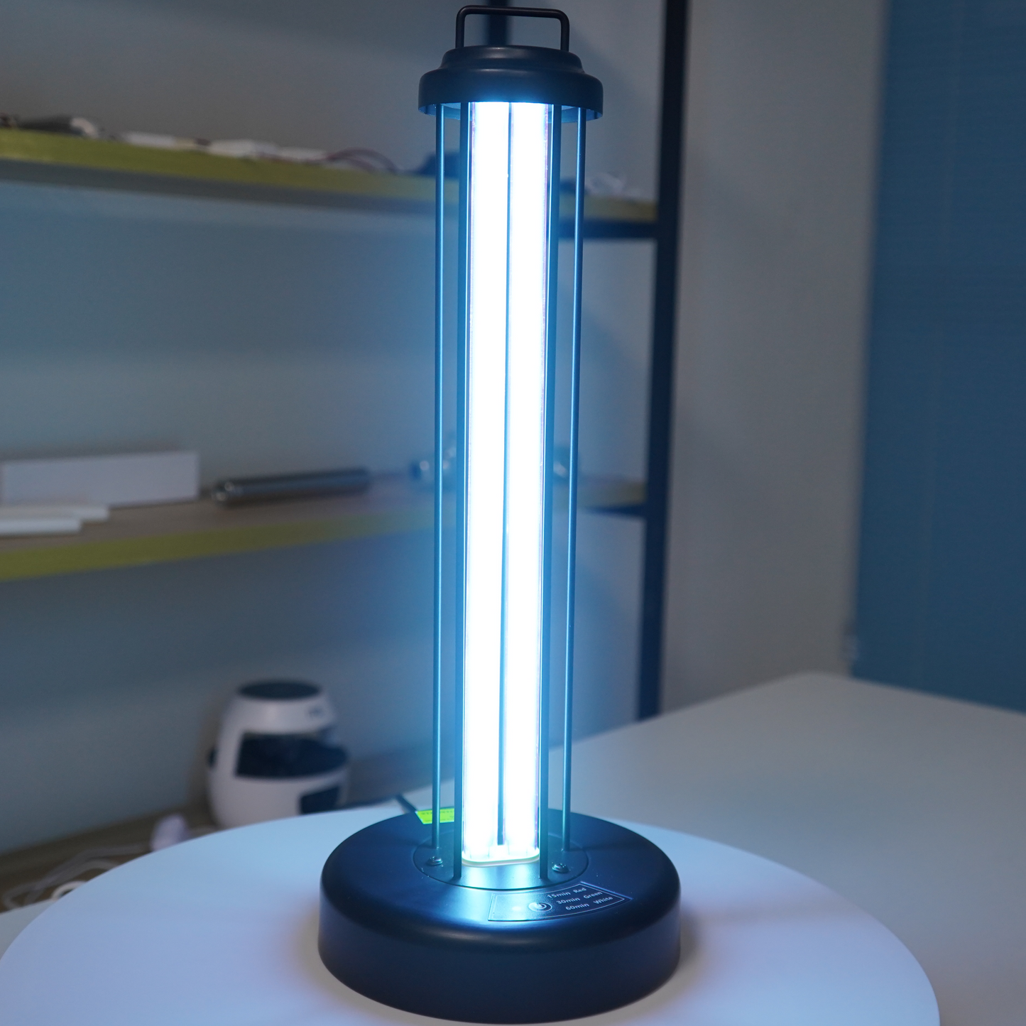 Portable UV Sanitizer with Ozone, UVC Cleaning Lamp for Home, Office & Hotel, 3-Gear Timer & Remote Control