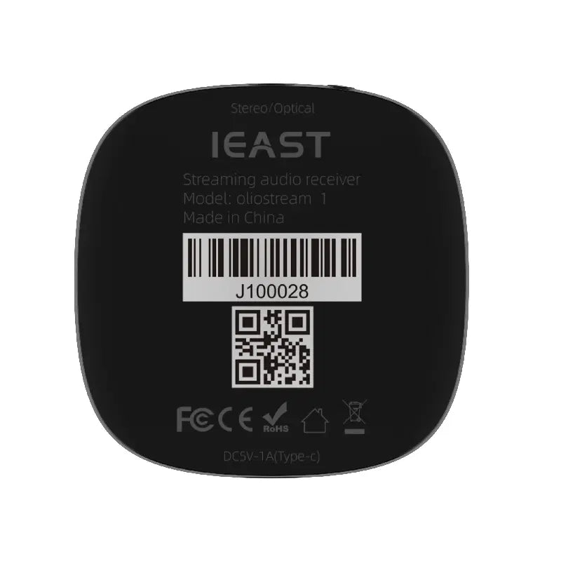 iEAST Olio AirPlay 2 Streaming Audio Receiver Adapter Works with Siri WiFi and Bluetooth