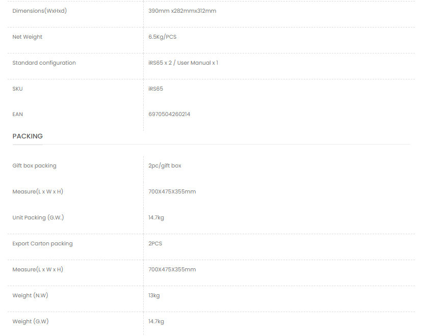 iRS65 The rock-like exterior blends in with the outdoors