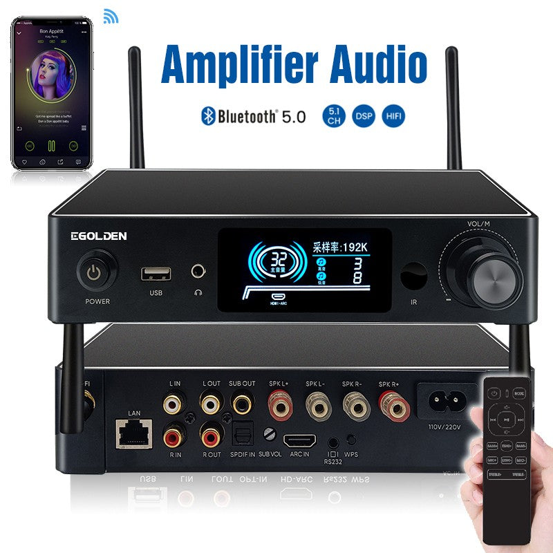 Emiuzek WA80 Pro WiFi & Bluetooth 5.0 Stereo Amplifier
