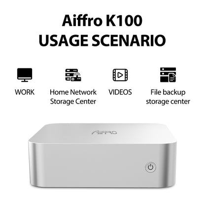 Aiffro K100 All-SSD NAS with Intel Alder Lake N100