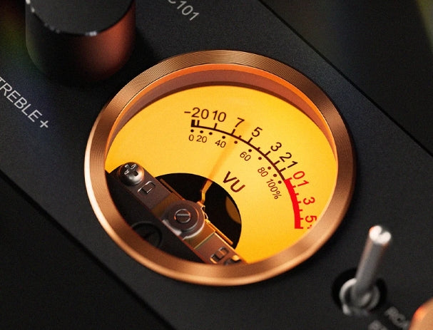 Fosi Audio MC101 Bluetooth Stereo Amplifier with VU Meter