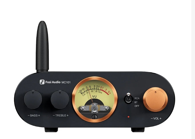 Fosi Audio MC101 Bluetooth Stereo Amplifier with VU Meter