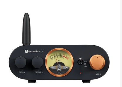 Fosi Audio MC101 Bluetooth Stereo Amplifier with VU Meter