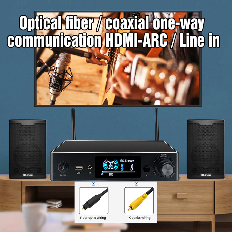 Emiuzek WA80 Pro WiFi & Bluetooth 5.0 Stereo Amplifier