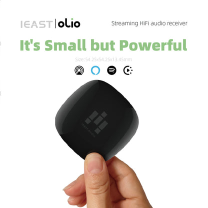 iEAST Olio AirPlay 2 Streaming Audio Receiver Adapter Works with Siri WiFi and Bluetooth